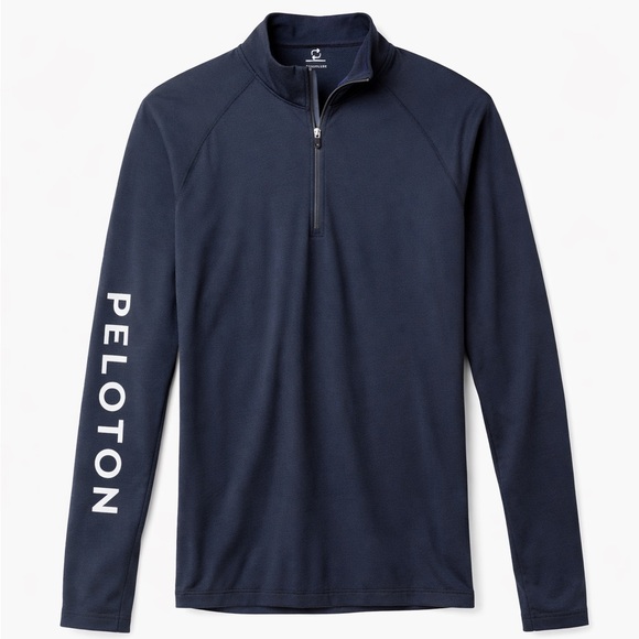 lululemon athletica Other - Lululemon Men’s Peloton Navy Quarter-Zip Performance Long Sleeve Activewear Med